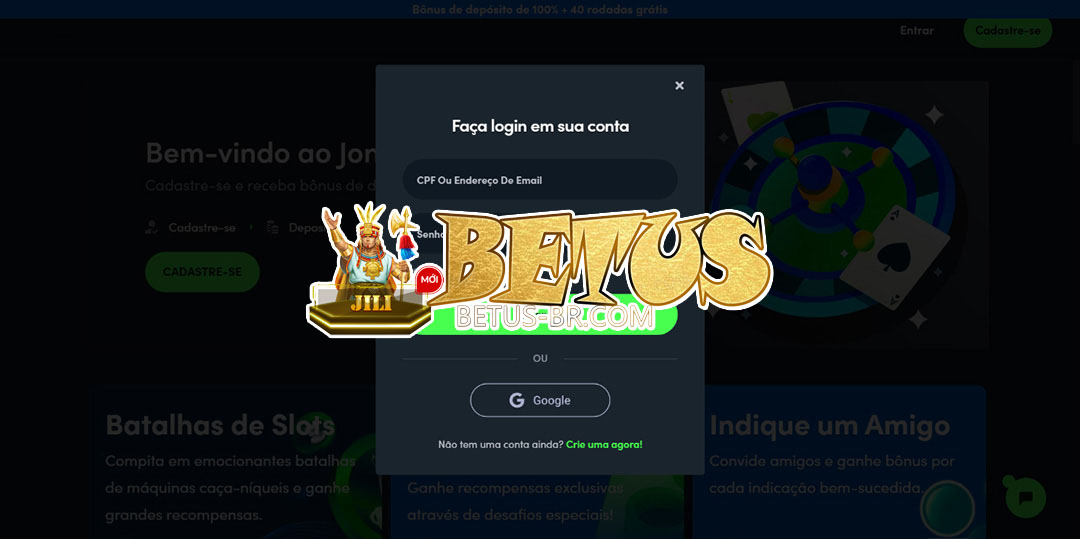 betus login
